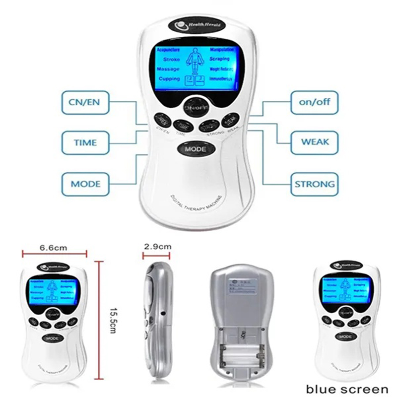 Picture of Models Electric herald Tens Muscle Stimulatar Ems Acupuncture Body Massage Digital Therapy Machine Electrostimulator