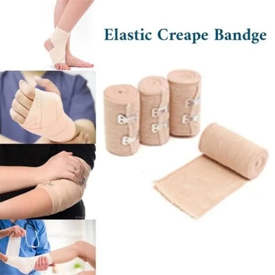 Picture of First Aid Elastic Crepe Bandage (Spots Injury / Neo Bandage)- 6 inch x 6.5 Yds/Bandage/crepe bandage/Pain relief