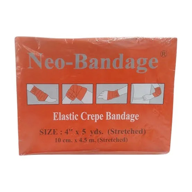 Picture of First Aid Elastic Crepe Bandage (Spots Injury / Neo Bandage)- 4 inch x 4.5 Yds/Bandage/crepe bandage/Pain relief