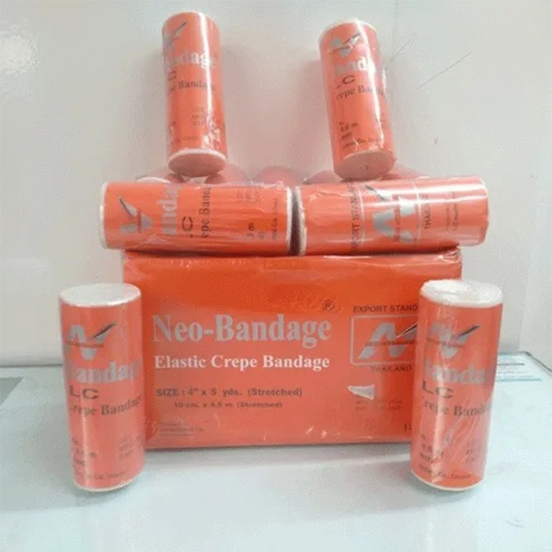Picture of First Aid Elastic Crepe Bandage (Spots Injury / Neo Bandage)- 4 inch x 4.5 Yds/Bandage/crepe bandage/Pain relief