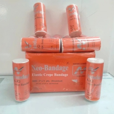 Picture of First Aid Elastic Crepe Bandage (Spots Injury / Neo Bandage)- 4 inch x 4.5 Yds/Bandage/crepe bandage/Pain relief