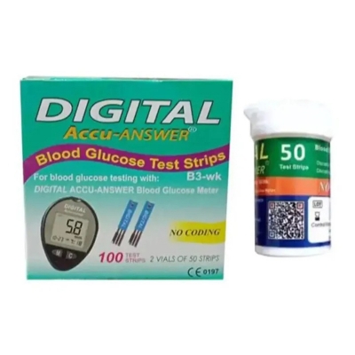 Picture of Digital Accu Answer Blood Glucose test Strips / Diabetics test strips