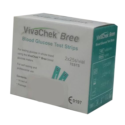 Picture of VivaChek Bree Blood Glucose Test Strips 25 & 50 pes টেস্ট স্ট্রিপ test strips