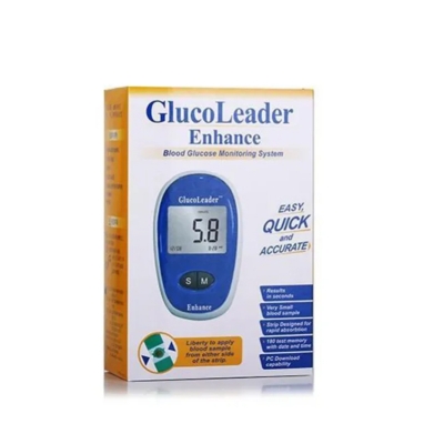 Picture of GlucoLeader Blood Glucose Monitoring System (Blue) diabetics machine