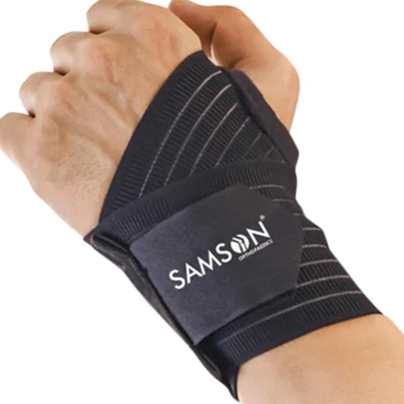 Picture of Wrist injury support Samson Wrist Splint Ambidextrous wrist support pain remover (WR-0801) - Black
