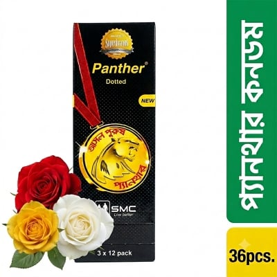 Picture of Panther - Dotted Condom - Full Box - 3x12=36pcs - Multicolor
