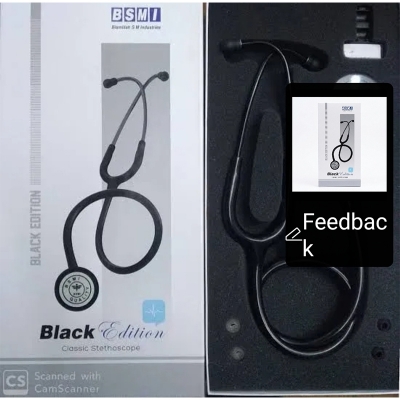 Picture of Clasic Stethoscope -BSMI Professional Doctor -BLACK EDITION - Black