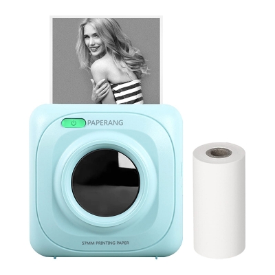 Picture of PAPERANG P1 Mini Pocket Printer Bluetooth Wireless Thermal Printer Portable Mobile Printer 200dpi for Photo Picture Receipt Memo Note Label Sticker Compatible with Android iOS Windows Mac - Green
