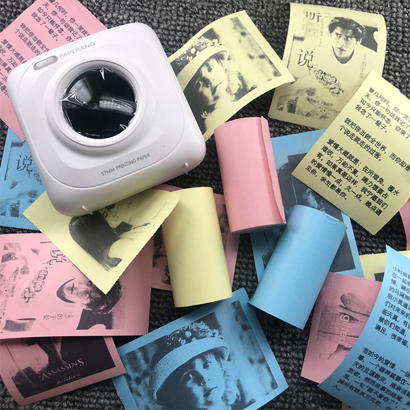 Picture of PAPERANG P1 Mini Pocket Printer Bluetooth Wireless Thermal Printer Portable Mobile Printer 200dpi for Photo Picture Receipt Memo Note Label Sticker Compatible with Android iOS Windows Mac - Green