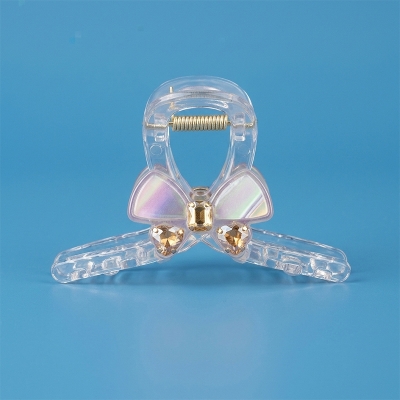 Picture of Transparent Stylish Bow Hair Clip