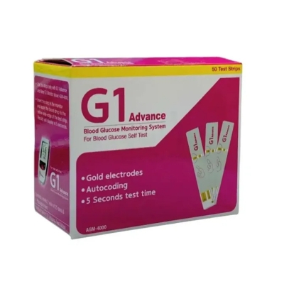 Picture of G1 Advance Blood Glucose Test Strip 50 Pcs