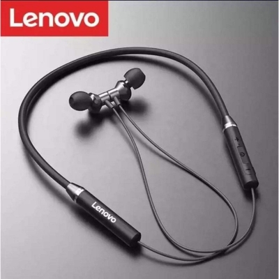 Picture of Lenovo HE05 Bluetooth 5.0 Magnetic Neckband Earphones -Black