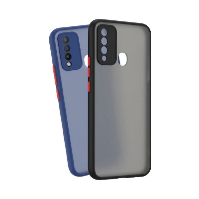Picture of Itel_Vision 2 Plus colour button cover official camera protection back cover -Black