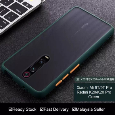 Picture of For Xiaomi Redmi K20 Pro Luxury Shockproof Smoky Matte Back Case Back Cover -Black