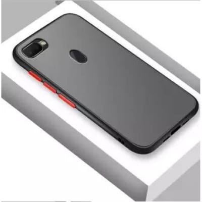 Picture of Premium Quality Shockproof Protective Back Cover Case For Oppo A12-Black