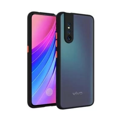 Picture of Premium Quality Shockproof Protective Back Cover Case For Vivo V15 PRO-Black
