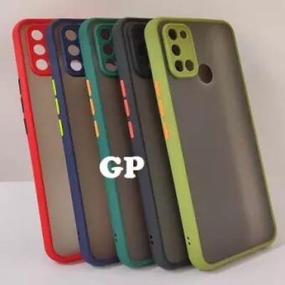 Picture of Premium Quality Shockproof Protective Back Cover Case For Realme 7i-Black