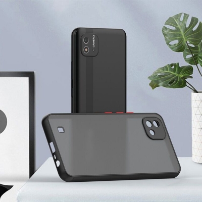 Picture of Premium Quality Shockproof Protective Back Cover Case For Realme C20-Black