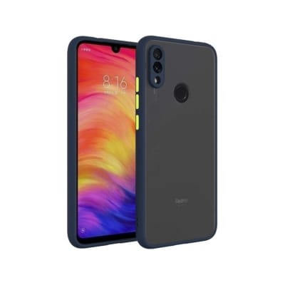 Picture of Premium Quality Shockproof Protective Back Cover Case For Xiaomi Redmi Note 7-Black