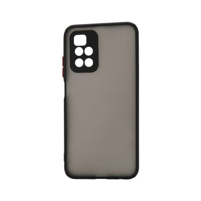 Picture of For Redmi 10 Back Cover Smoke Casing Full Camera Protactor Shockproof Bumper Case -Black
