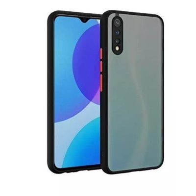 Picture of Samsung Galaxy A70 Smoke Translucent Matte Hard Back Case Cover With Camera Protection -Black