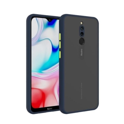 Picture of For Xiaomi Redmi 8 - Camera Protective Shockproof Matte Frosted and Smoky Transparent Premium Back Cover 
