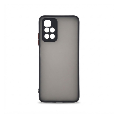 Picture of Translucent Frosted Smoke Mobile Cover for RedMi 10 -Black