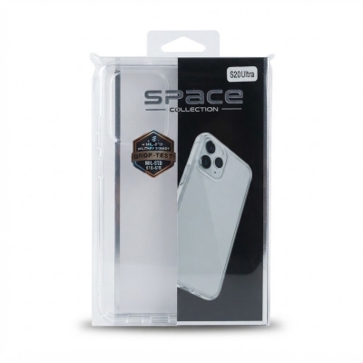 Picture of For Samsung Galaxy S20 Ultra Transparent Clear Phone Space Case Mobile -CLEAR