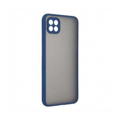 Picture of For Samsung Galaxy A22 5G matte case smoke case with camera protection back cover Translucent Matte Frosted Phone 