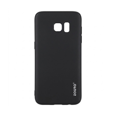Picture of For Samsung Galaxy S7 Edge Premium Case Soft Sandstone Slim Matte Cover Eouro case -Black