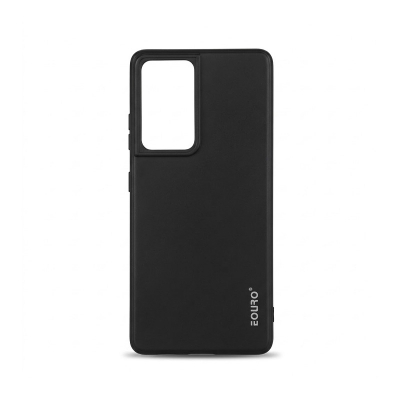 Picture of Samsung Galaxy S21 Ultra Premium Sandstone Case Slim Matte Soft Cover - Durable and Reliable - Camera -Black