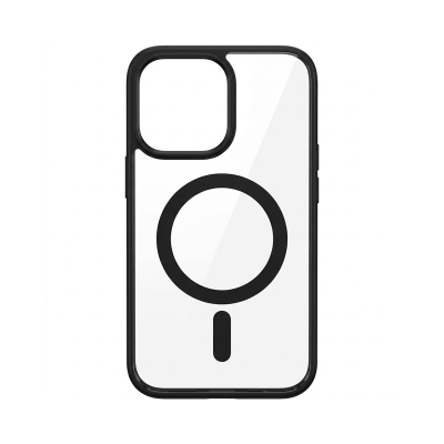 Picture of for iPhone 14 Pro Max Magsafe case Charger supported Slim Clear transparent Silicone Back Cover case - Phone Back Cover -Black