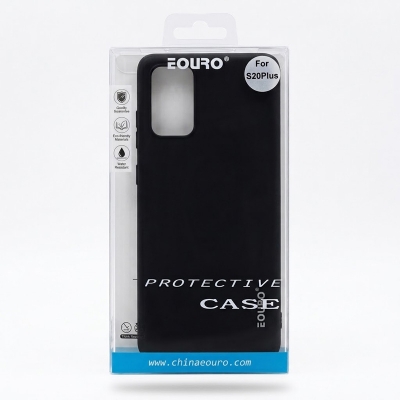Picture of For Samsung Galaxy S20 Plus Premium Case Soft Sandstone Slim Matte Cover -Black