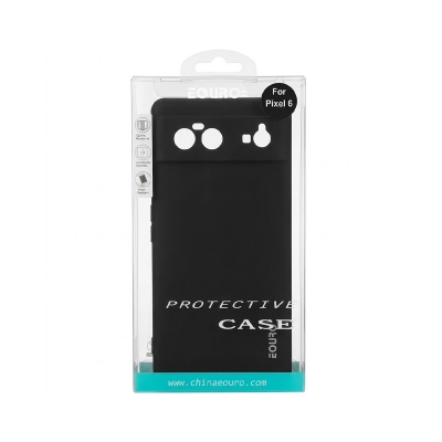 Picture of For Google Pixel 6 Premium Case Soft Sandstone Slim Matte Cover - Phone -Black