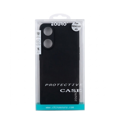 Picture of For Reno 8T 4G Premium Case Soft Sandstone Slim Matte Cover Eouro Brand - Phone -Black