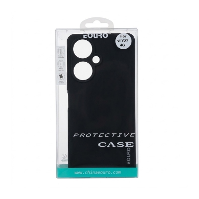Picture of For Vivo Y27 Premium Case Soft Sandstone Slim Matte Cover Eouro Brand -Black
