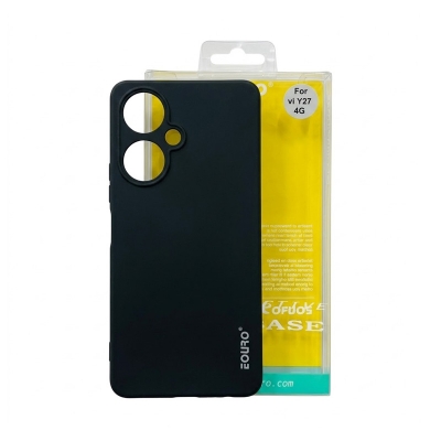 Picture of Eouro Cover for Vivo Y27 Soft Protective Liquid Silicone Case -Black 