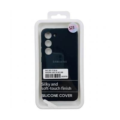 Picture of For Samsung Galaxy S23 Protective Liquid Silicone Case -Black 