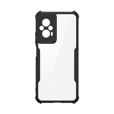 Picture of Shockproof Transparent Hard back Cover for Xiaomi Redmi 11 Prime 4G -Black