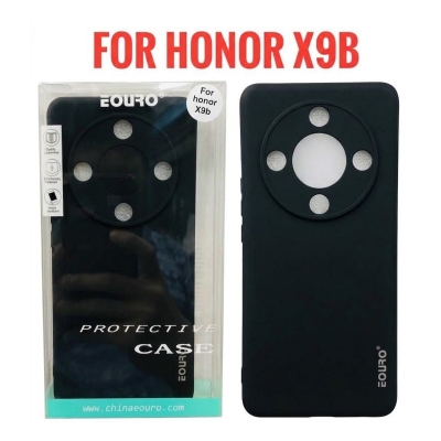 Picture of For Honor X9b Premium Case Soft Sandstone Slim Matte Cover Eouro Brand -Black