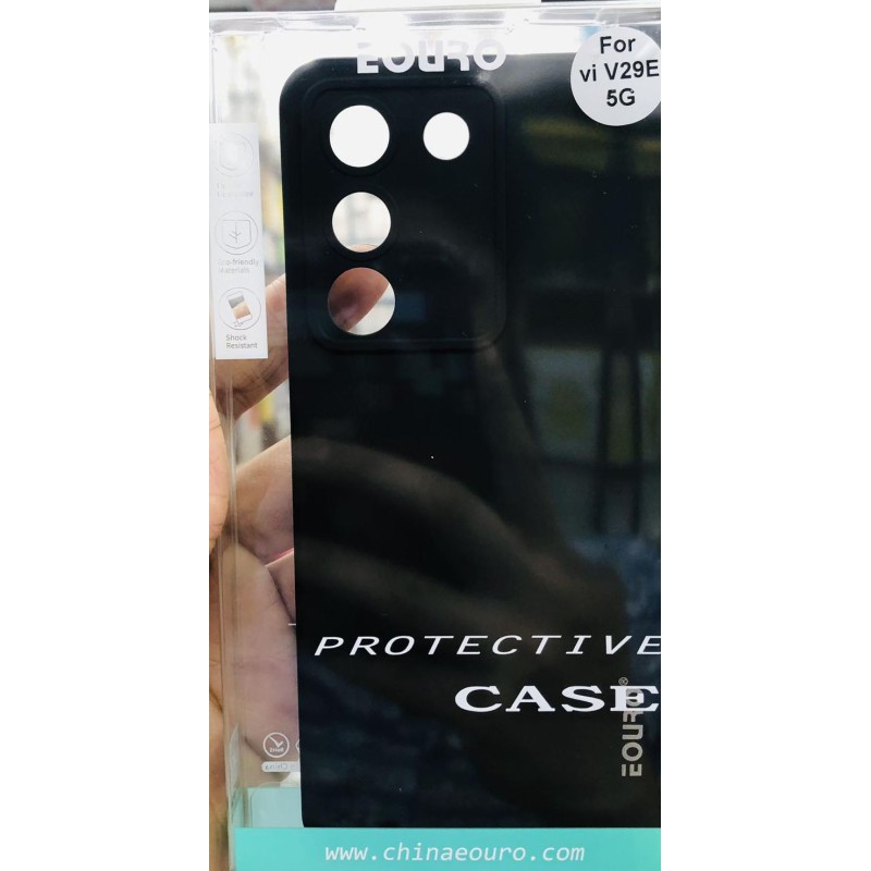 Picture of For Vivo V29e 5G Premium Case Soft Sandstone Slim Matte Cover -Black