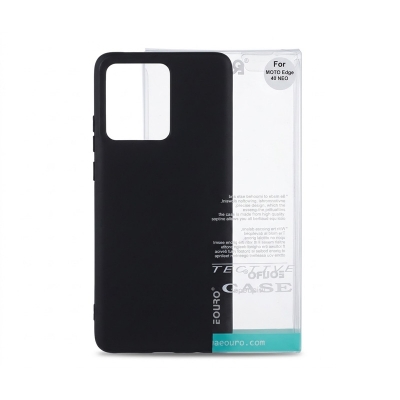 Picture of Motorola Edge 40 Neo Premium Case Soft Sandstone Slim Matte Cover Eouro Brand - Phone -Black