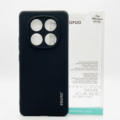 Picture of For Xiaomi Redmi Note 14 Pro Premium Case Soft Sandstone Slim Matte Cover- Phone -Black