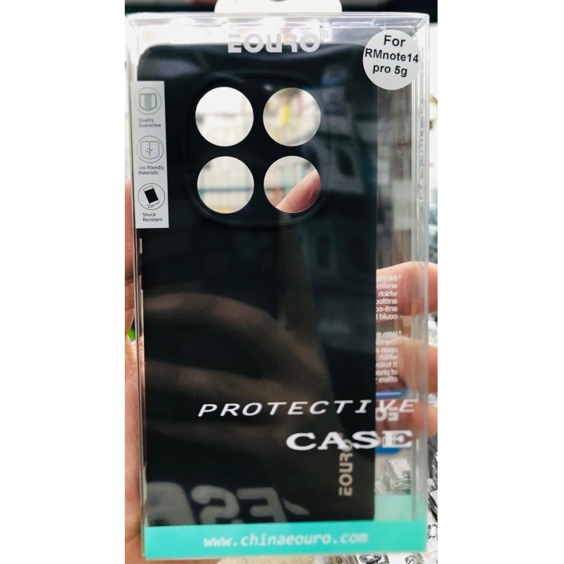 Picture of For Xiaomi Redmi Note 14 Pro Premium Case Soft Sandstone Slim Matte Cover- Phone -Black