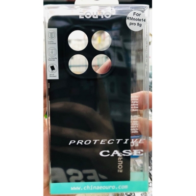 Picture of For Xiaomi Redmi Note 14 Pro Premium Case Soft Sandstone Slim Matte Cover- Phone -Black