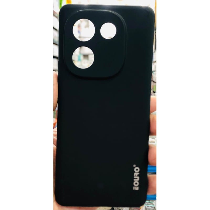 Picture of iQOO Z9s Pro Premium Case Soft Sandstone Slim Matte Cover Eouro Brand - Phone Case -Black