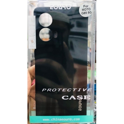 Picture of Motorola G85 Premium Case Soft Sandstone Slim Matte Cover Eouro Brand - Phone Case -Black