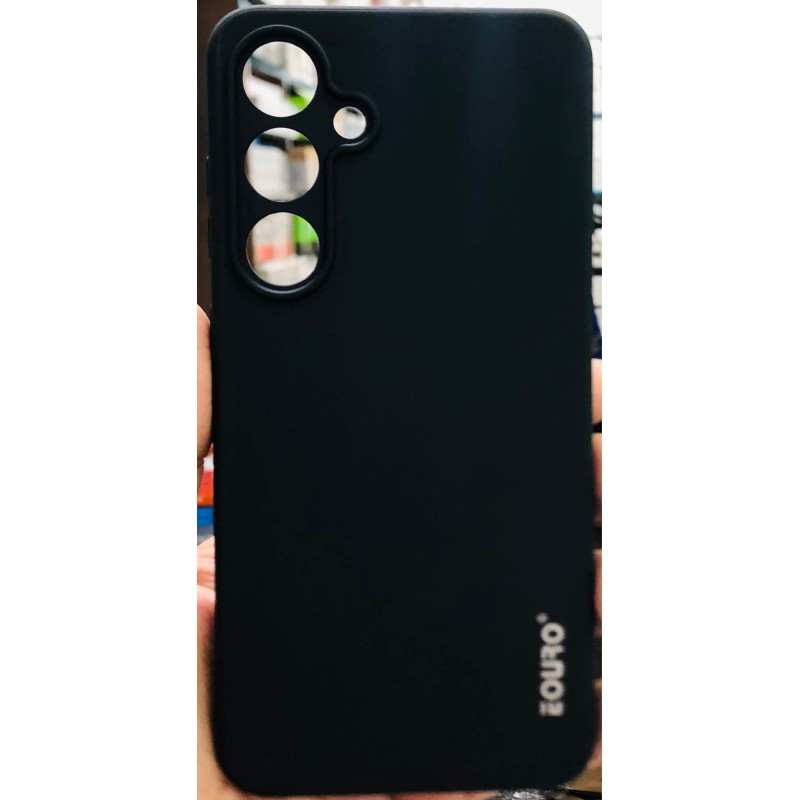 Picture of Samsung Galaxy S24 FE Premium Case Soft Sandstone Slim Matte Cover Eouro Brand - Phone Case -Black