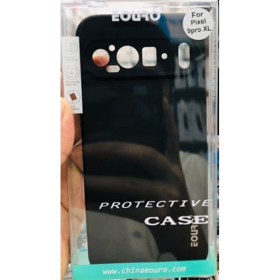 Picture of Google Pixel 9 Pro XL Premium Case Soft Sandstone Slim Matte Cover Eouro Brand - Phone Case -Black