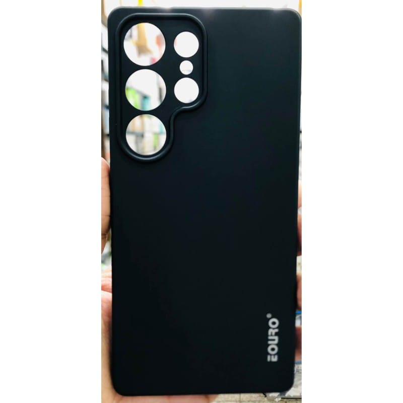 Picture of Samsung Galaxy S25 Ultra Premium Case Soft Sandstone Slim Matte Cover Eouro Brand - Phone Case -Black